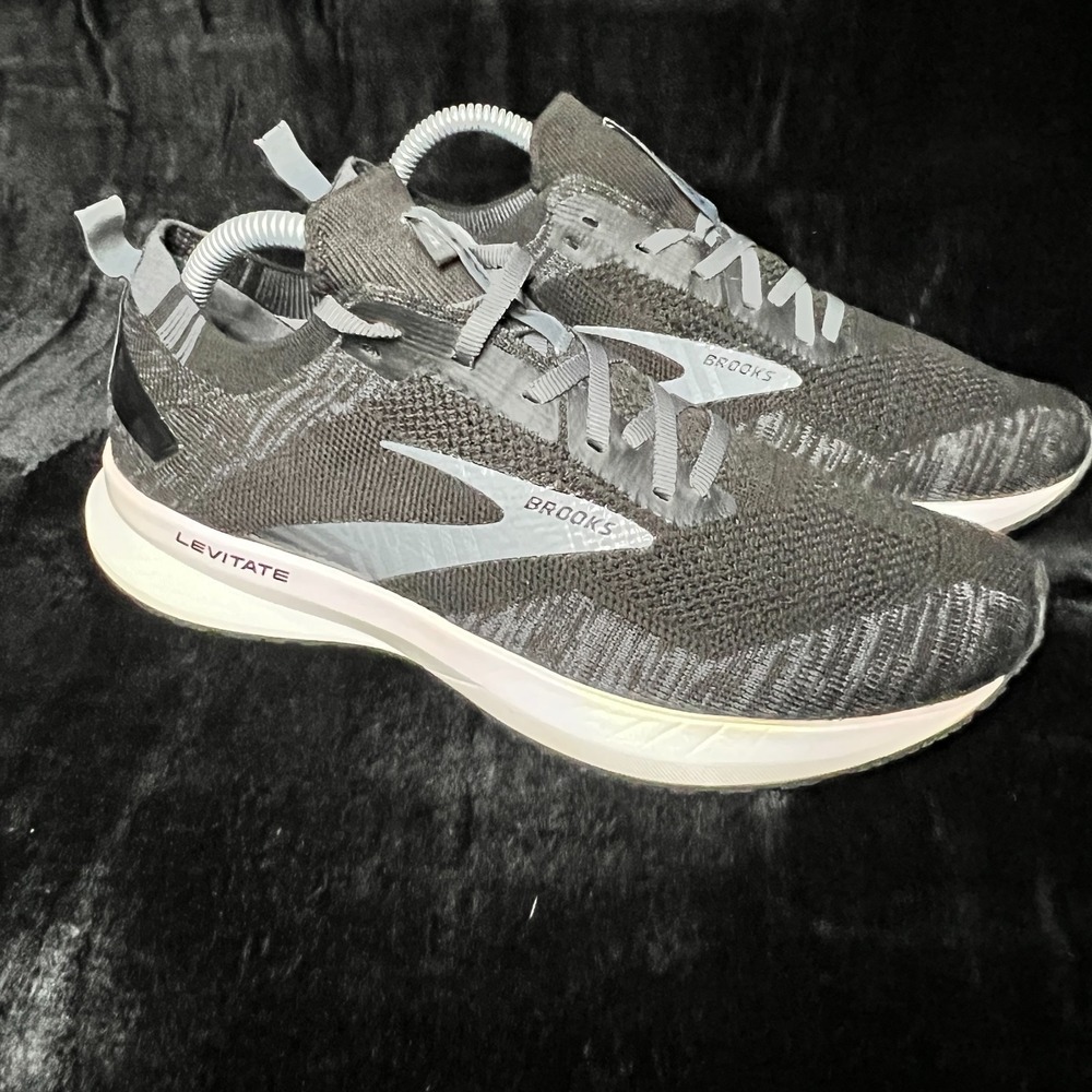 Brooks Levitate 4 1203351B012 Womens US 9.5 B Running Shoes Black Gray Sneakers